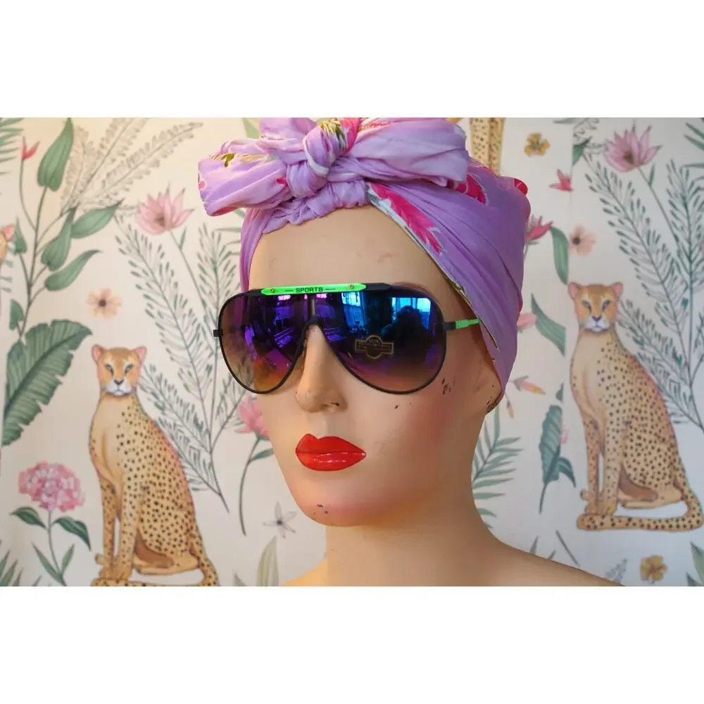 Vintage Aviator Sunglasses 1980s Taiwan NOS Outdoor Rave Party Retro Sporty